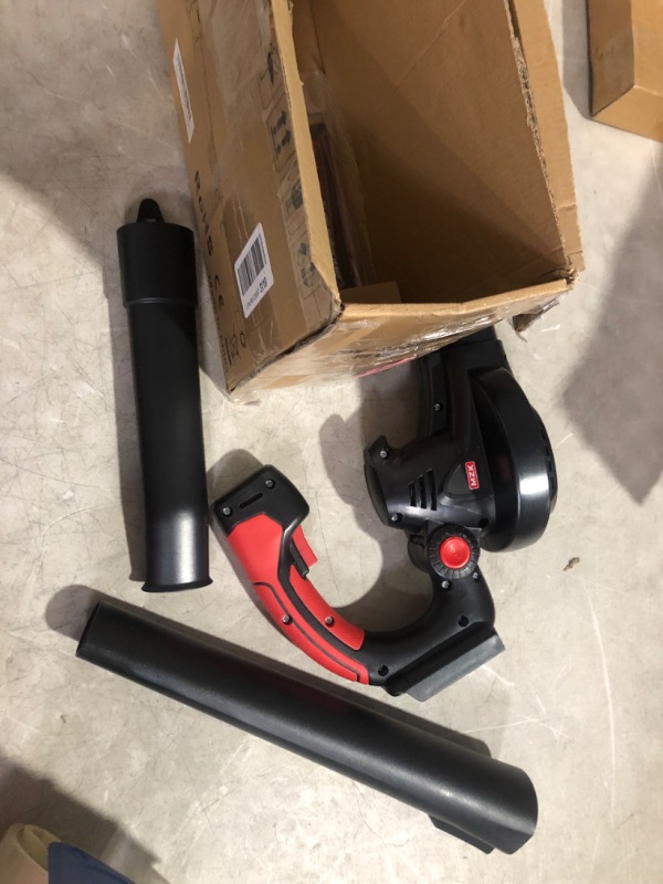 Photo 4 of ***USED - LIKELY MISSING PARTS - UNABLE TO VERIFY FUNCTIONALITY***
MZK Cordless Leaf Blower,20V Battery Powered Leaf Blower with Battery and Charger for Lawn Care, Electric Lightweight Mini Leaf Blower