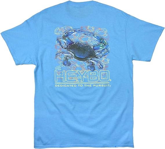 Photo 1 of Heybo Blue Crab Short Sleeve T-Shirt Pool Blue XX-Large
