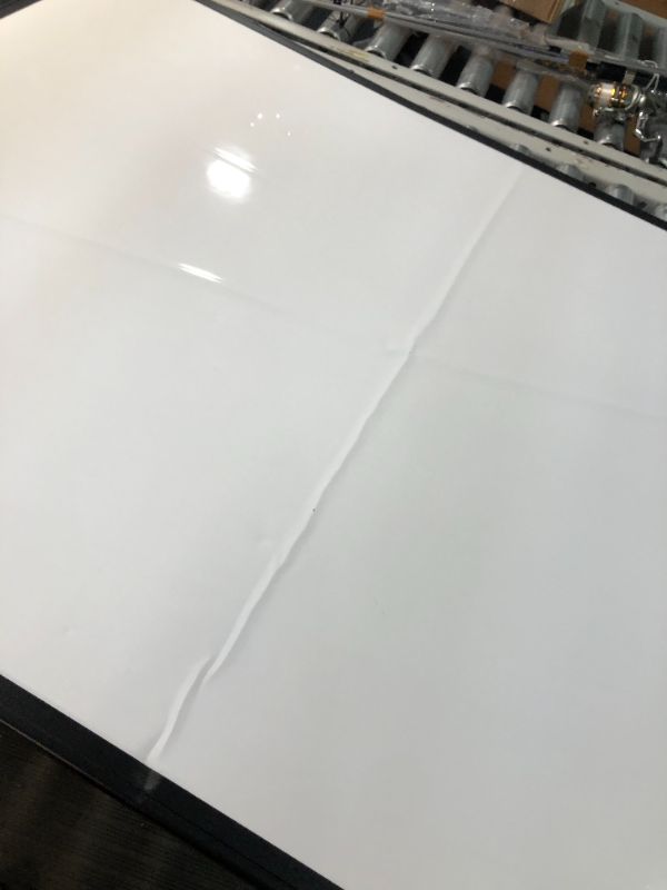 Photo 8 of **MISSING 1 WHEEL**  Mobile Whiteboard 48x36 inch Large 360° Rolling Adjustable White Board Easel with Stand on Wheels Locking, Double Sided Magnetic, for Home Office School, 15 Page FlipChart Pad Holder Marker Tray Black 48 X 36 Inches