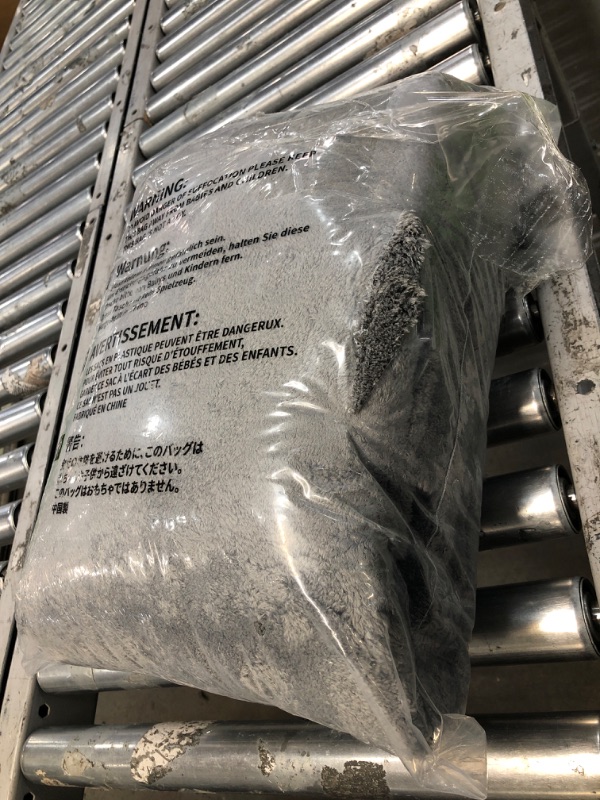 Photo 1 of LIVEBOX Large Fluffy Area Rug 5x7 Feet, Soft Shag Living Room Rugs Washbale Grey Rug for Bedroom, Durable Non Slip Kids Playroom Rug for Boys Girls Teen's Room Home Décor 5' x 7' Grey