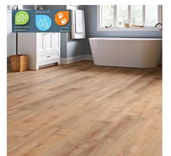 Photo 1 of 10 CASES --Lifeproof
Fresh Oak 6 MIL x 8.7 in. W x 48 in. L Click Lock Waterproof Luxury Vinyl Plank Flooring (20.1 sqft/case)