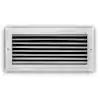 Photo 1 of 14 in. x 6 in. Steel Fixed Bar Return Air Grille in White