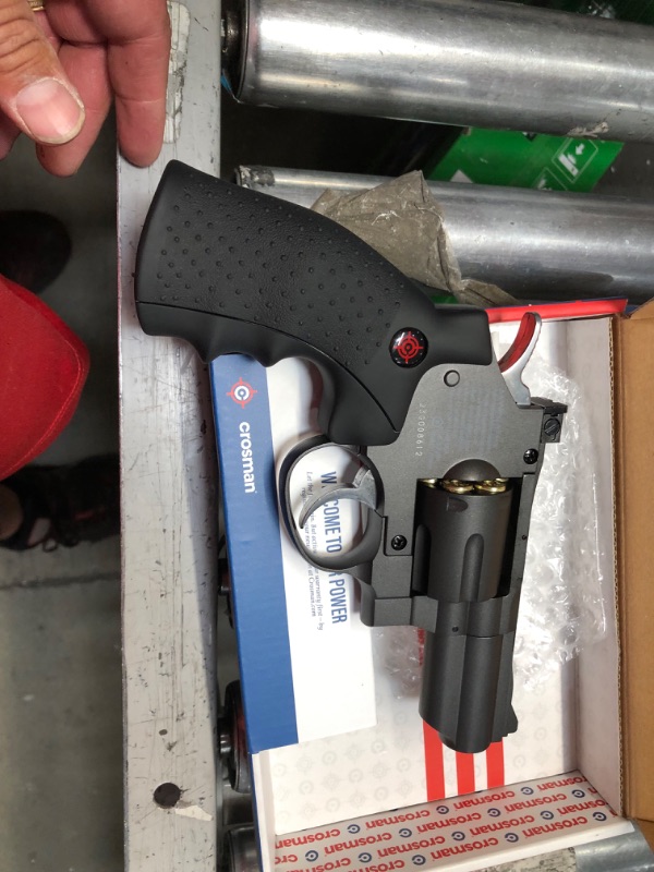 Photo 3 of Crosman SNR357 Snub Nose .177-Caliber Pellet/ BB CO2-Powered Revolver
