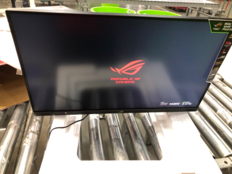 Photo 2 of ASUS ROG Swift 27” 4K Gaming Monitor (PG27UQR) - UHD (3840 x2160), Fast IPS, 160Hz (Above 144Hz), 1ms, FreeSync Premium Pro, Variable Overdrive, DisplayPort, HDMI, DisplayHDR 600, 96% DCI-P3,BLACK
