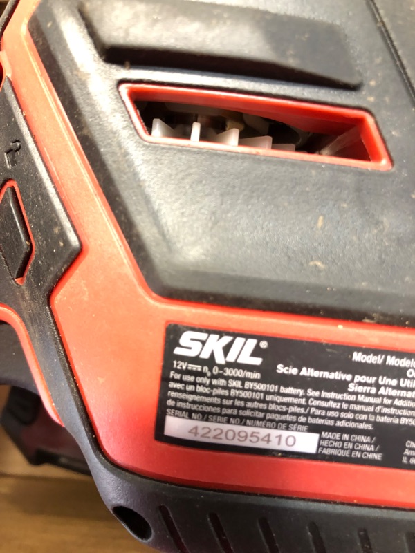 Photo 1 of SKIL PWR CORE 12-volt 2-Amp Variable Speed Brushless Cordless Reciprocating Saw (Charger Included and Battery Included)
