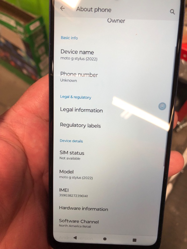 Photo 3 of Motorola Moto G Stylus | 2022 | 2-Day Battery | Unlocked | Made for US 4/128GB | 50MP Camera | Twilight Blue | 4G RAM, 4G/3G cellular technology
