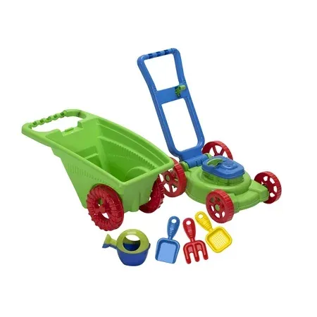 Photo 1 of American Plastic Toys - 6pc Gardener & Lawn Mower Set Unisex Indoor & Outdoor Play for Kids
