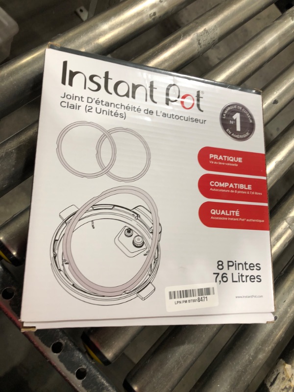 Photo 2 of Instant Pot Sealing Rings 2-Pack Clear 5 & 6 Quart 5 & 6Qt - 2pk Clear