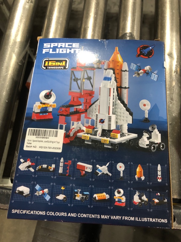 Photo 2 of 16 in 1 Space Rocket Launch Center Building Toy Set, STEM-Inspired Space Toy with Rocket, Launch Tower, Observatory, Control, Birthday Christmas Easter Gifts for 6 7 8 9 10 11 12 Year Old Boys 123-720