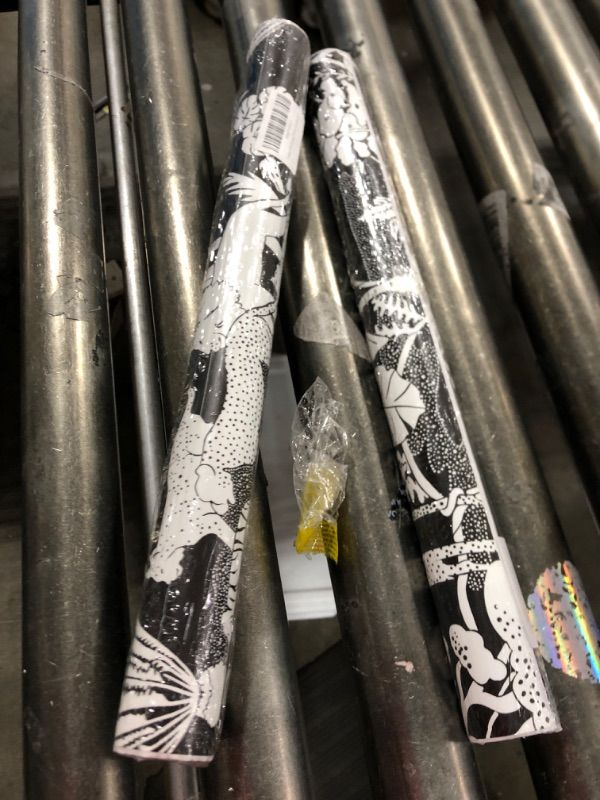 Photo 1 of  2 PACK Yasinet Peel and Stick Wallpaper Black and White Wallpaper Modern Forest Jungle Animal Lion Leopard Contact Paper Self Adhesive Wallpaper Decorative for Wall Bedroom Vinyl Film 78.7"x 16.1" 78.7"x 16.1" White/Black