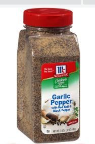 Photo 1 of McCormick California Style Garlic Pepper with Red Bell & Black Pepper Coarse Grind Seasoning, 17 oz 