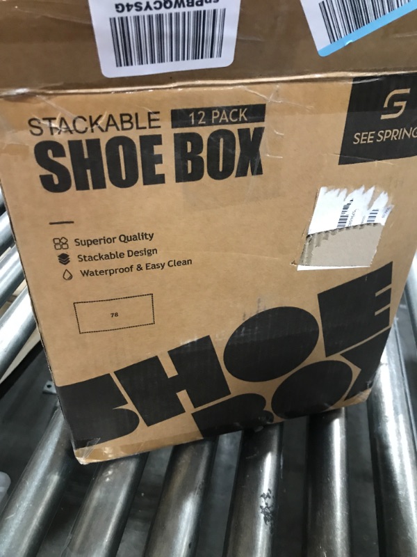 Photo 1 of stackable shoe box 12 pack 
