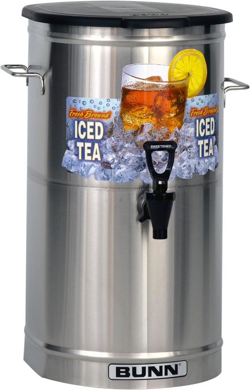 Photo 1 of BUNN TDO-4 Commercial Iced Tea Dispenser w/Solid Lid, Oval
