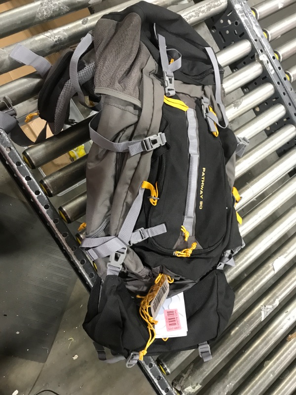 Photo 2 of High Sierra Pathway Internal Frame Hiking Backpack, Black/Slate/Gold, 90L 90L Black/Slate/Gold