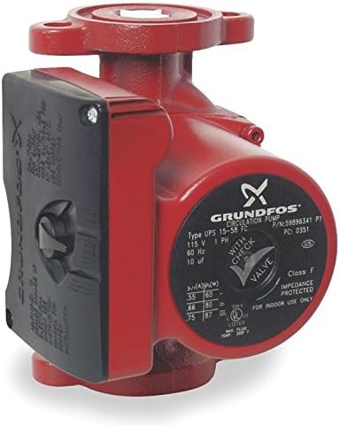 Photo 1 of 3-Speed Grundfos Pump Hot Water Circulator Pump Model UPS15-58FC; 115V
