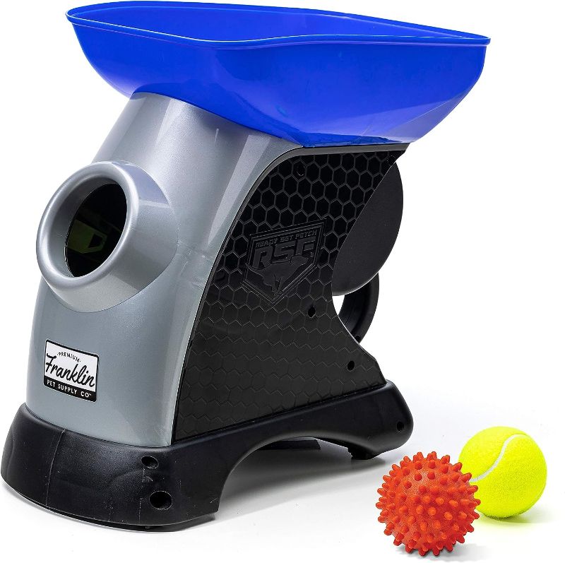Photo 1 of Franklin Pet Ready Set Fetch Automatic Tennis Ball Launcher Dog Toy - Official Size Tennis Ball Thrower - Interactive Toy
