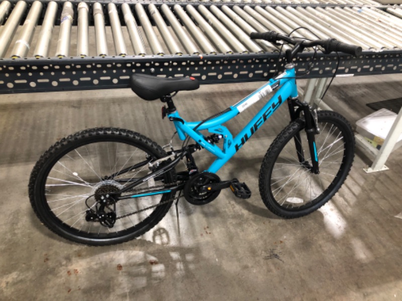 Photo 2 of Huffy 24 Trail Runner Girls Full Suspension Mountain Bikes Teal Blue
