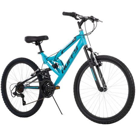 Photo 1 of Huffy 24 Trail Runner Girls Full Suspension Mountain Bikes Teal Blue
