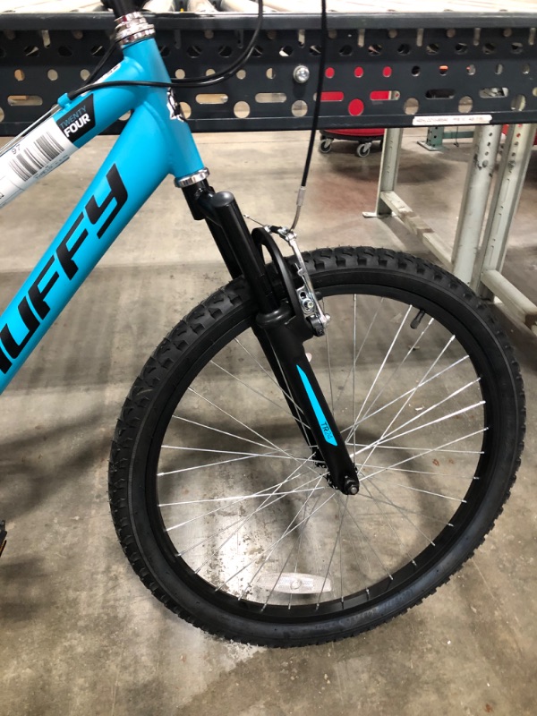 Photo 5 of Huffy 24 Trail Runner Girls Full Suspension Mountain Bikes Teal Blue
