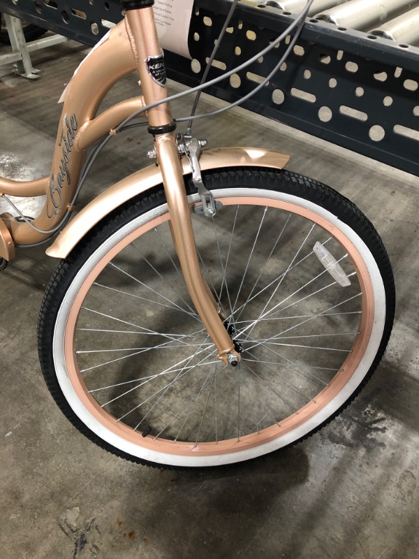 Photo 5 of Huffy 27.5" Parkside SE Men's Comfort Bike with Perfect Fit Frame, rose gold
