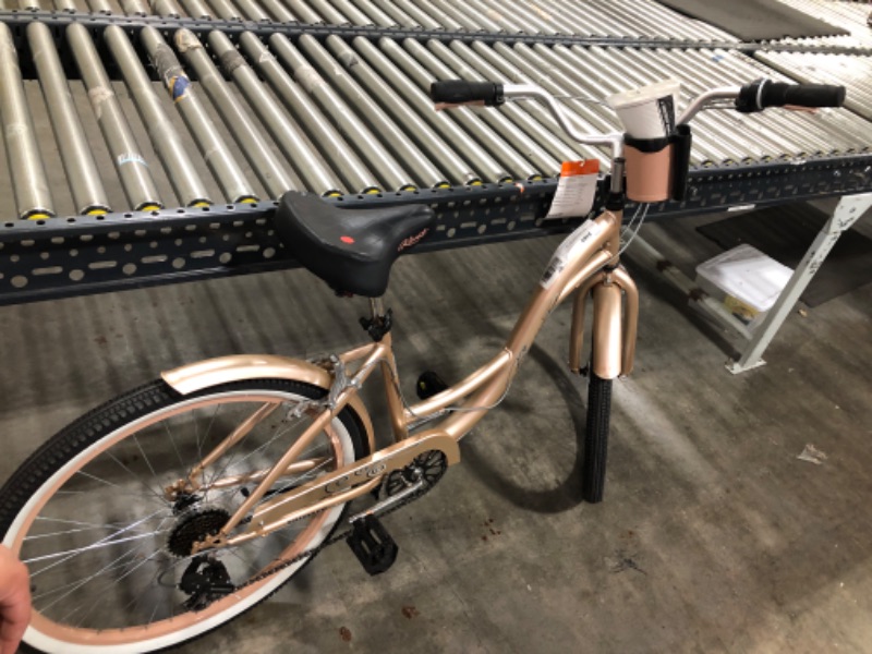 Photo 2 of Huffy 27.5" Parkside SE Men's Comfort Bike with Perfect Fit Frame, rose gold
