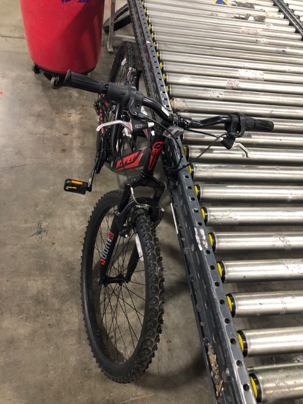 Photo 3 of Hyper Bicycles Men S 26 Shocker Mountain Bike Black/Red
