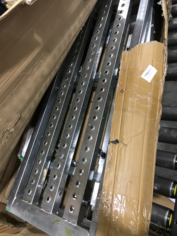 Photo 1 of Scaffolding Equipment, Step Ladders, Portable Multipurpose Folding Scaffolding Work Platform Scaffold Tower Ladder Stool Bench Adjustable Height, Galvanized Steel Welding, 800 Lbs Maximum Load 5.91ft