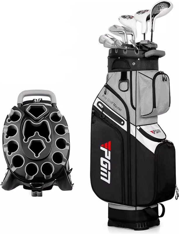 Photo 1 of PGM Golf Bag for Men and Women - Standard Design Anti-Collision Fixed Rack, Water-Resistant Material for Golf Club Protection
