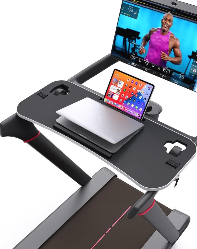 Photo 1 of New Tread Laptop Tray, Treadmill Desk Tray, Upgrade 36" Treadmill Tray Compatible with The NEW Peloton Tread, Ergonomic Tread Tray for Laptop, Easy Mount Exercise Workstation with Protective Strip
 