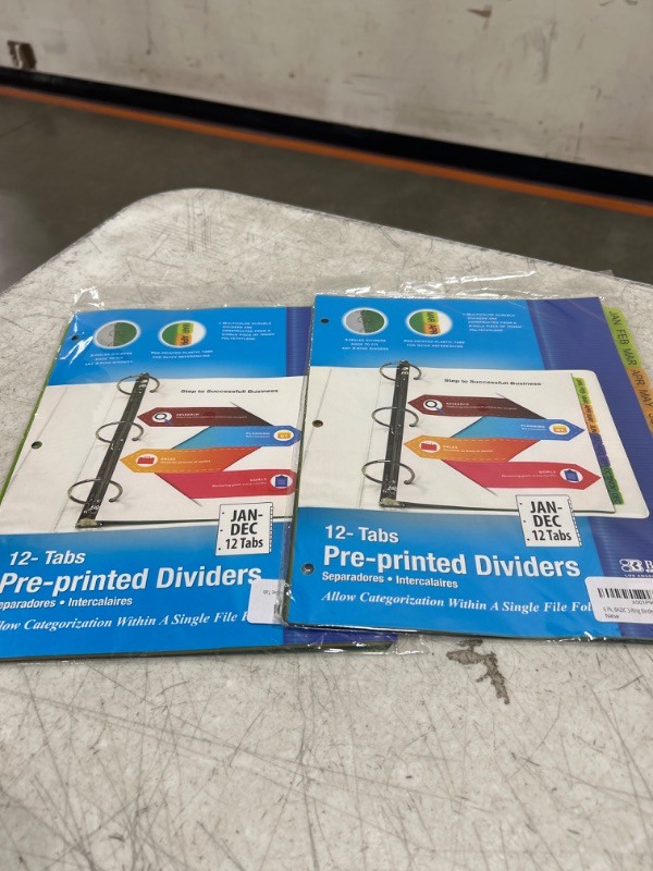 Photo 2 of 2 PACK - Products Multicolored Binder Dividers 