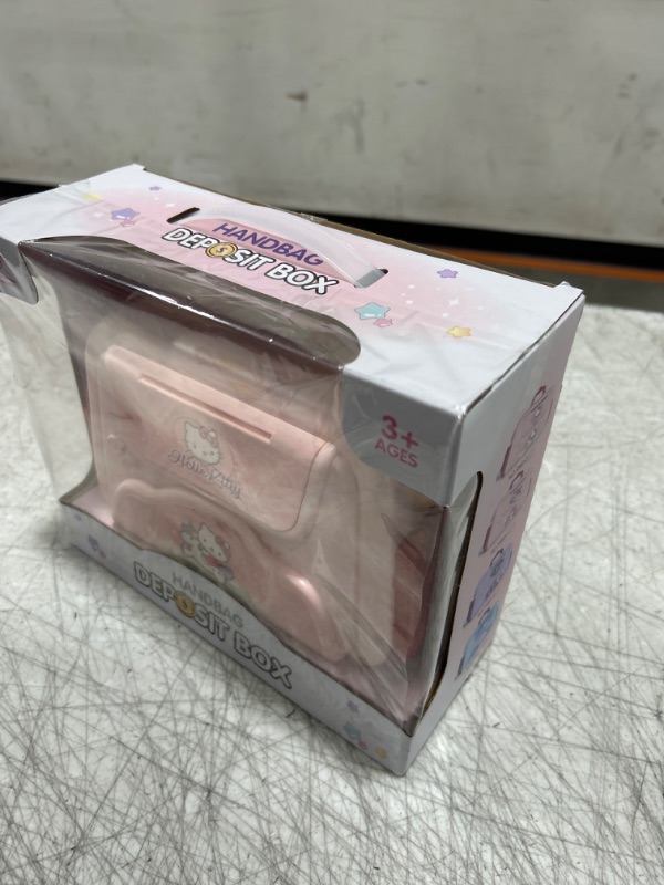 Photo 2 of Sanrio Hello Kitty Kuromi Handbags Password Box Piggy Bank Atm Machine Deposit Box
