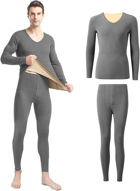 Photo 1 of Merdia Thermal Underwear for Men Long Johns Base Layer Stretch Soft Thermal Top and Bottom Set for Winter SIZE XXXL