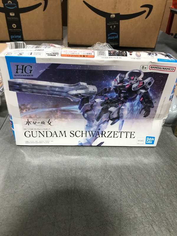 Photo 2 of BANDAI NAMCO Entertainment Gundam The Witch from Mercury - HG 1/44 Gundam Schwarzette - Model Kit