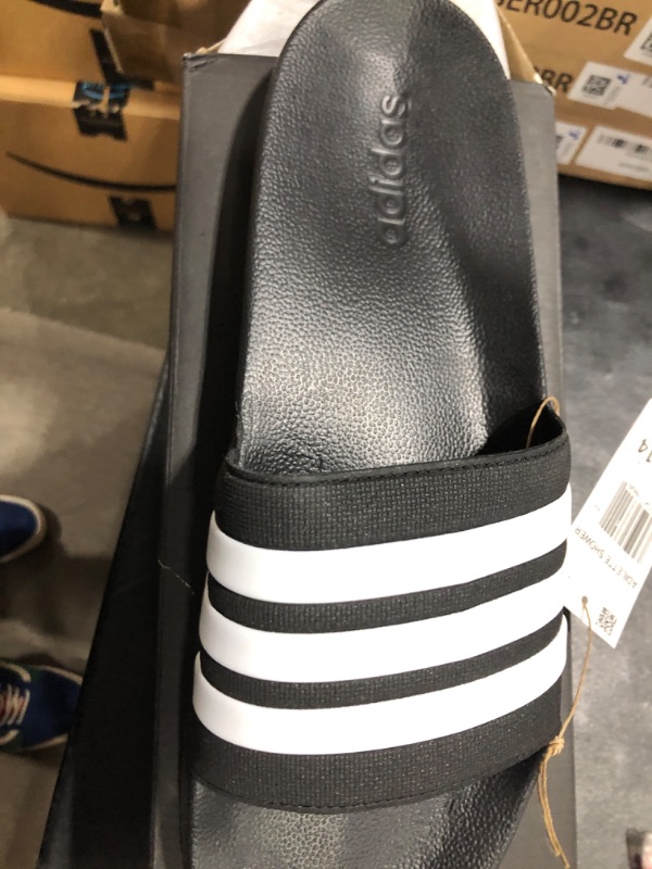 Photo 2 of adidas Unisex-Adult Adilette Shower Slide Sandal 13 Core Black/White/Black