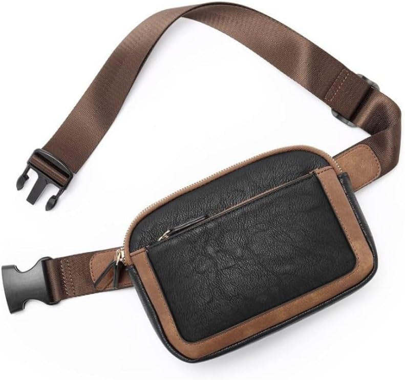 Photo 1 of Dewgte Women's Leather Small Crossbody Bag Purse Mini Waterproof Belt Bag Phone Wallet Handbag 