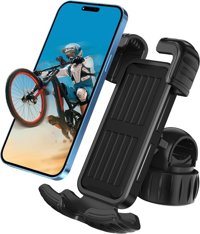 Photo 1 of Bicycle Cell Phone Holder, 360 Degree Adjustable, Quick Mount