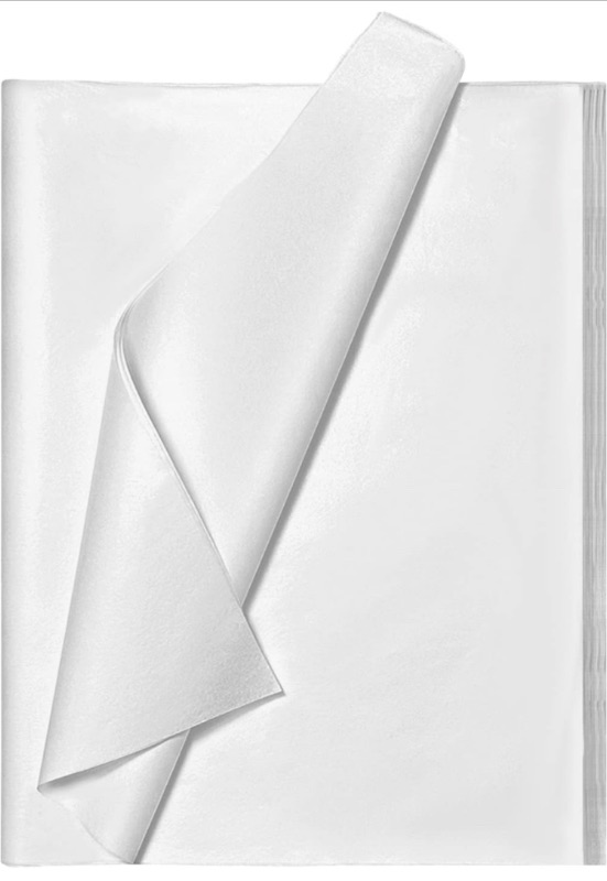 Photo 1 of 100 Sheets 20"X14" White Tissue Paper Bulk for Gift Bags Wrapping Paper