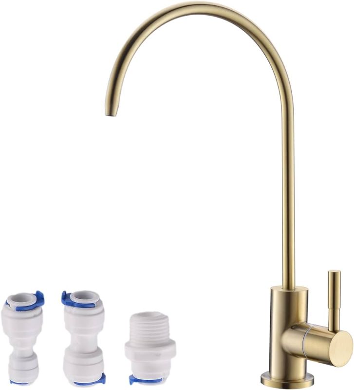 Photo 1 of Havin Gold Drinking Water Faucet,Brushed Gold Reverse Osmosis Faucet