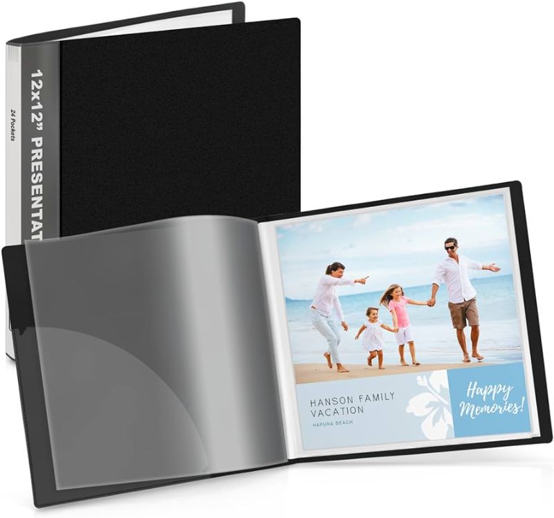 Photo 1 of Dunwell 12x12 Binder with Sleeves - Folder with Clear Sheet