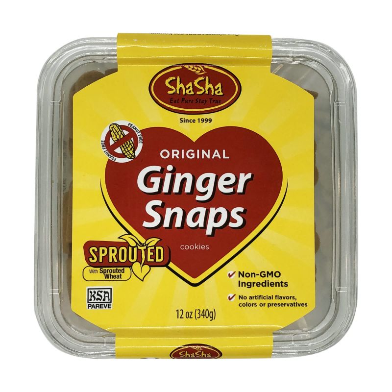 Photo 1 of SHASHA Ginger Snap Cookies, 12 OZ (best by Jul. 01, 2024)