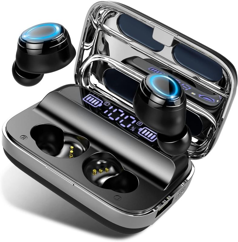 Photo 1 of Wireless Bluetooth Earbuds Headphones with Charging Case - Premium Sound, Secure Fit