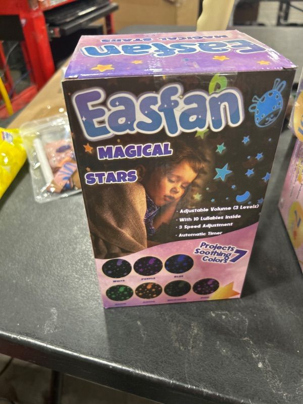 Photo 1 of Easfan Musical Unicorn Star Projector Stuffed Animal Night Light with Lullabies Singing Soother Plush Toy Adjustable Volume Birthday for Kids Toddlers White,11''