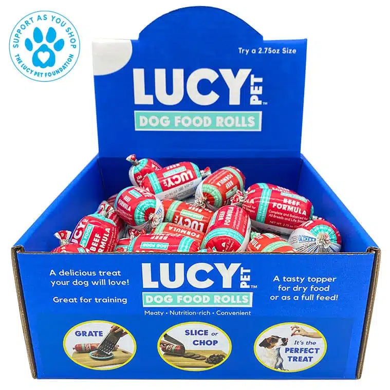 Photo 1 of Lucy Pet™ Beef Formula Dog Food Roll 2.75 oz – Box of 36
