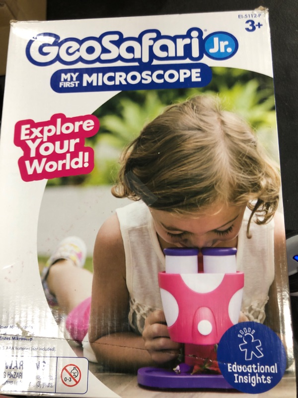 Photo 1 of Educational Insights GeoSafari Jr. Pink My First Kids Microscope Toy, Preschool Science, STEM Toy, Classroom Must Haves, Ages 3+