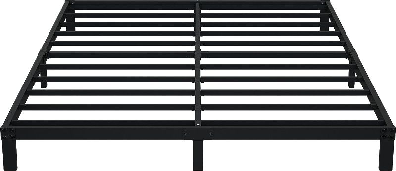 Photo 1 of Upcanso 7 Inch Queen Bed Frame No Box Spring Need, Low Profile Metal Platform Bed Frame Queen Size, Heavy Duty Support Bedframes Queen, Easy Assembly 