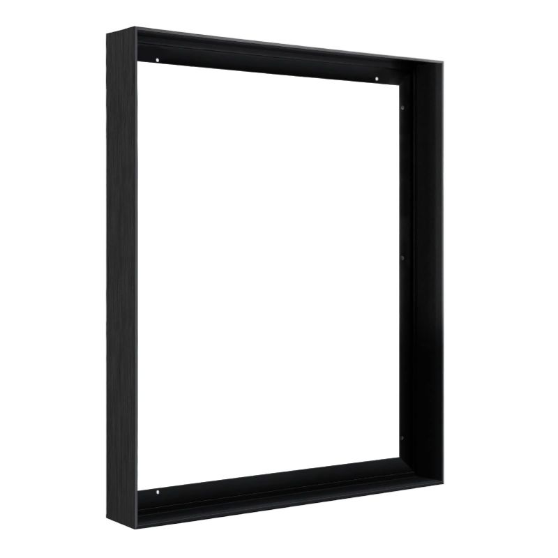 Photo 1 of Floating Frame for 12x24 Canvas Painting, DIY Metal Canvas Frame with 1.5 Inch Deep for Oil Paintings Art Prints Artwork, Floater Frame for Landscape Portrait Living Room Wall Decor (Black) 12x24"