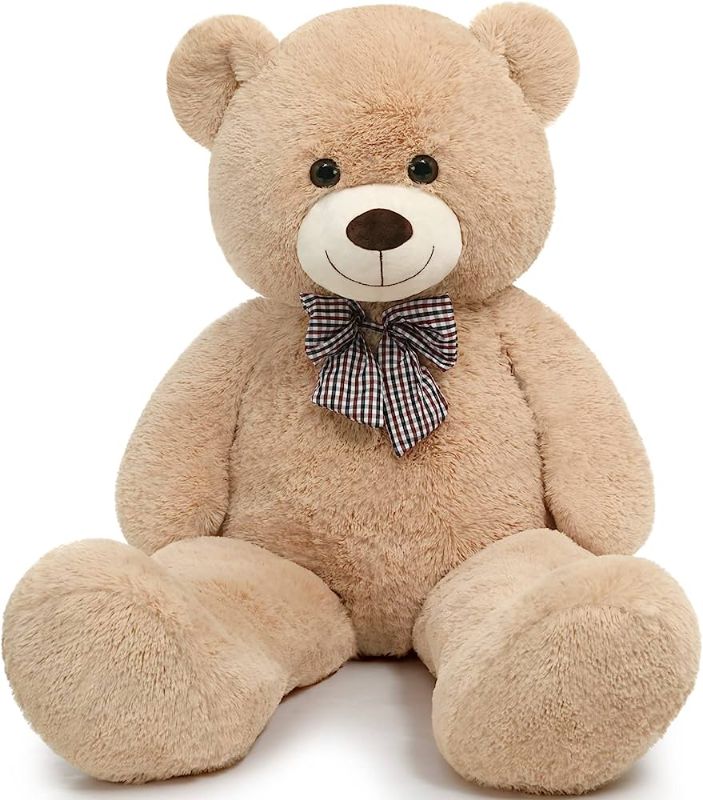Photo 1 of Giant Teddy Bear Plush Stuffed Animals for Girlfriend or Kids 47 Inch, (Light Brown)
