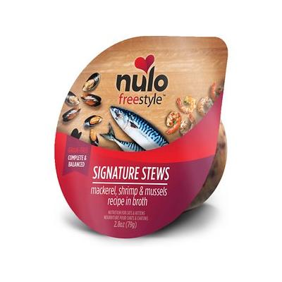 Photo 1 of Nulo FreeStyle Mackerel, Shrimp, & Mussels Stew Wet Cat Food, 2.8-oz Pouch, Case of 24
Exp 07/20/2025