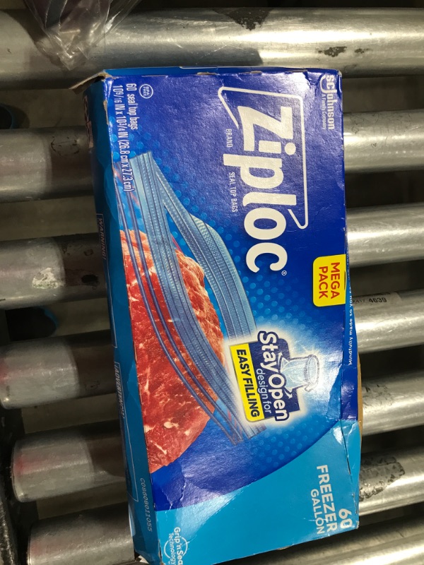 Photo 1 of Ziploc Freezer Gallon Bags with Grip 'n Seal Technology
