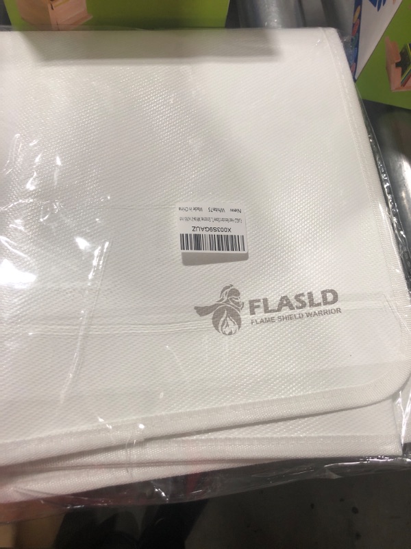 Photo 1 of FLASLD Heat Resistant Stove Top Covers for Electric Stove, Fireproof & Waterproof Electric Stove Cover, Glass Stove Top Protector for Prevent Scratches, White-21×29.5 inch
